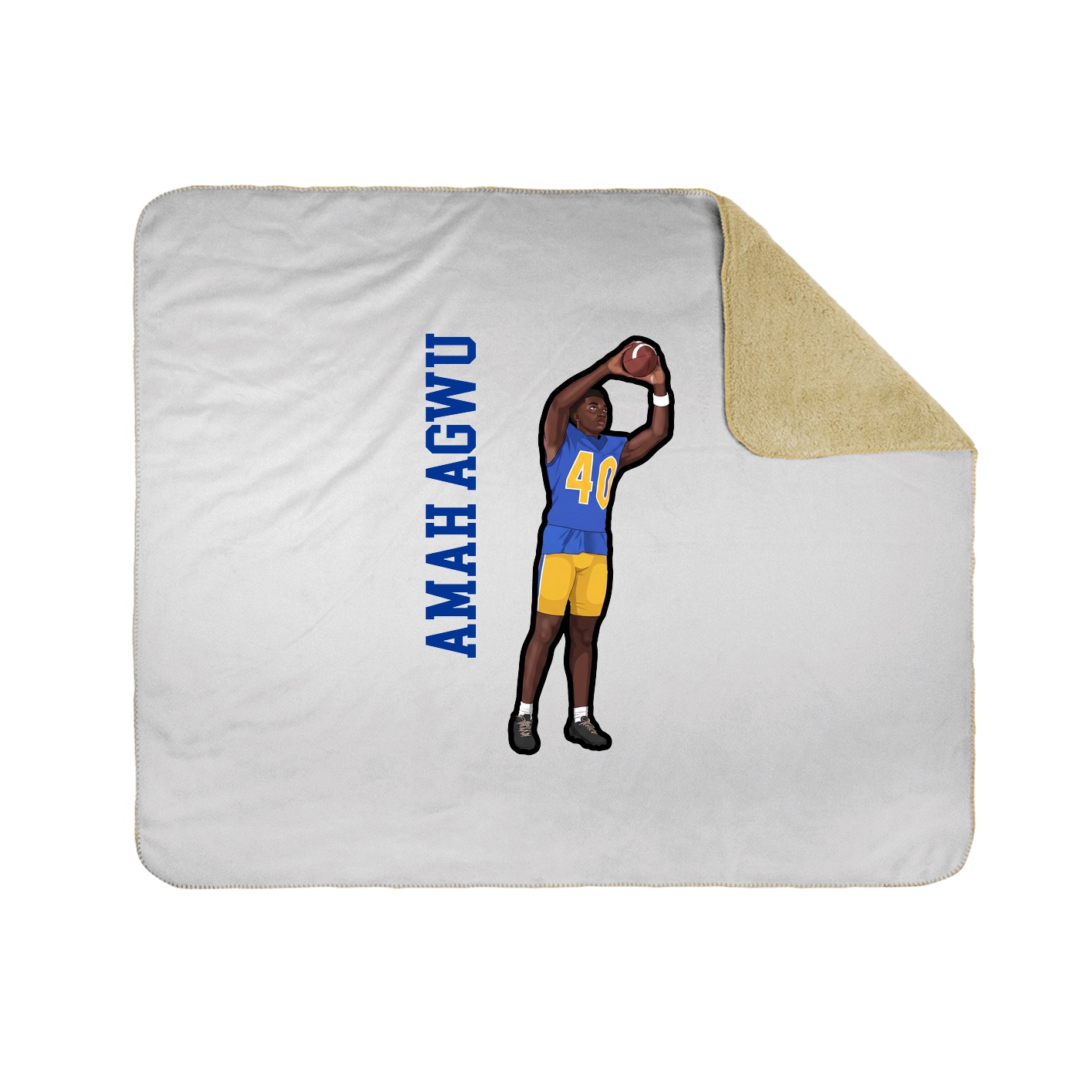 50x60 Sherpa Lined Throw Blanket