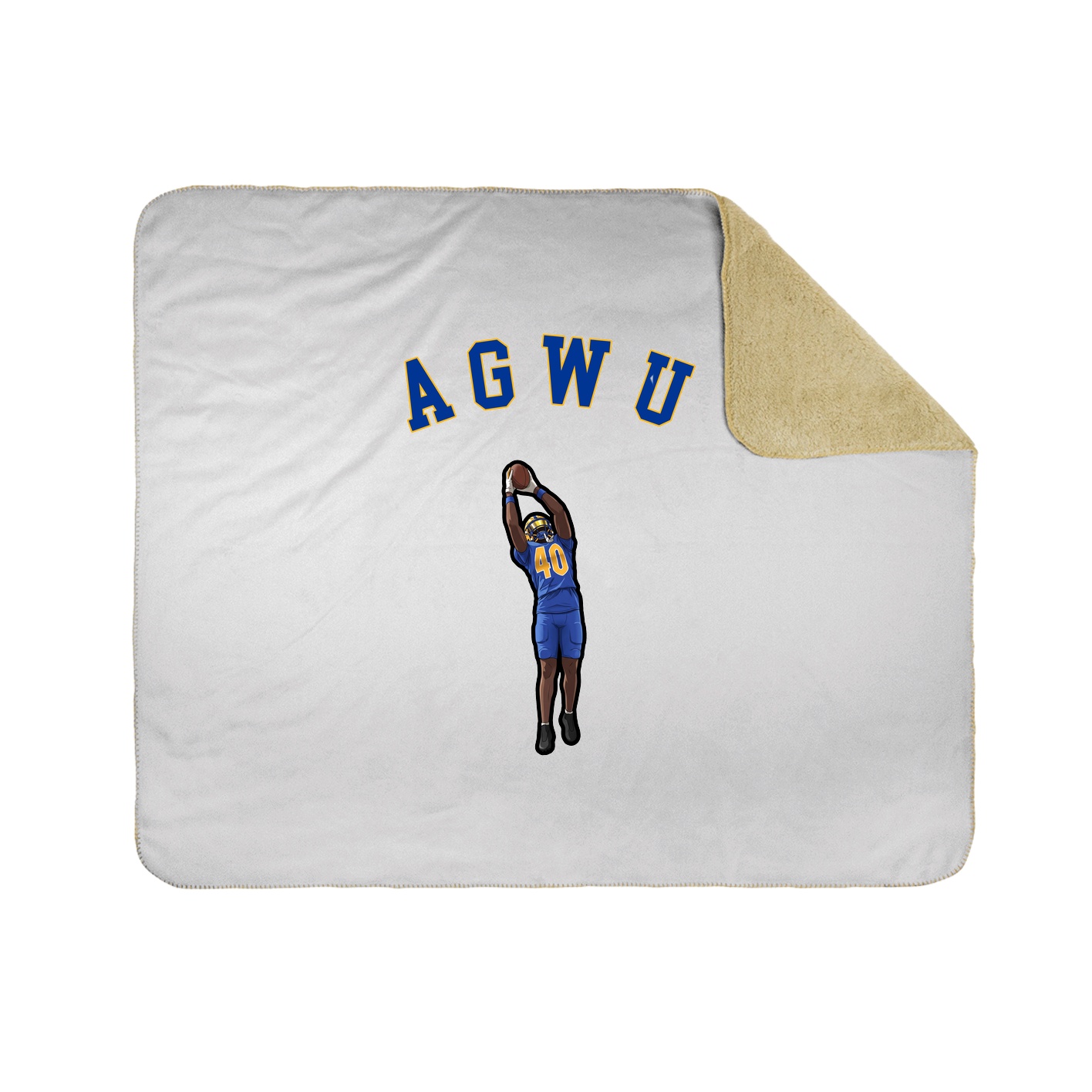 50x60 Sherpa Lined Throw Blanket