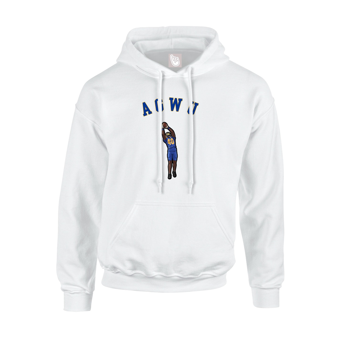 Youth Hoodie — Shirsey Arch in White