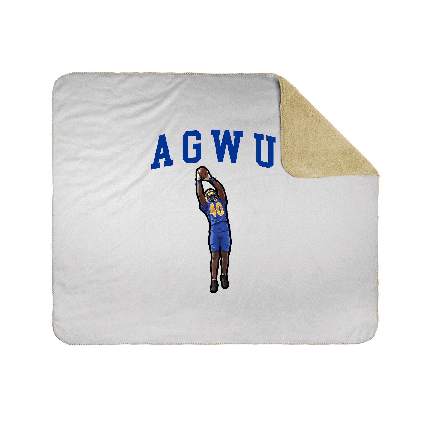 50x60 Sherpa Lined Throw Blanket