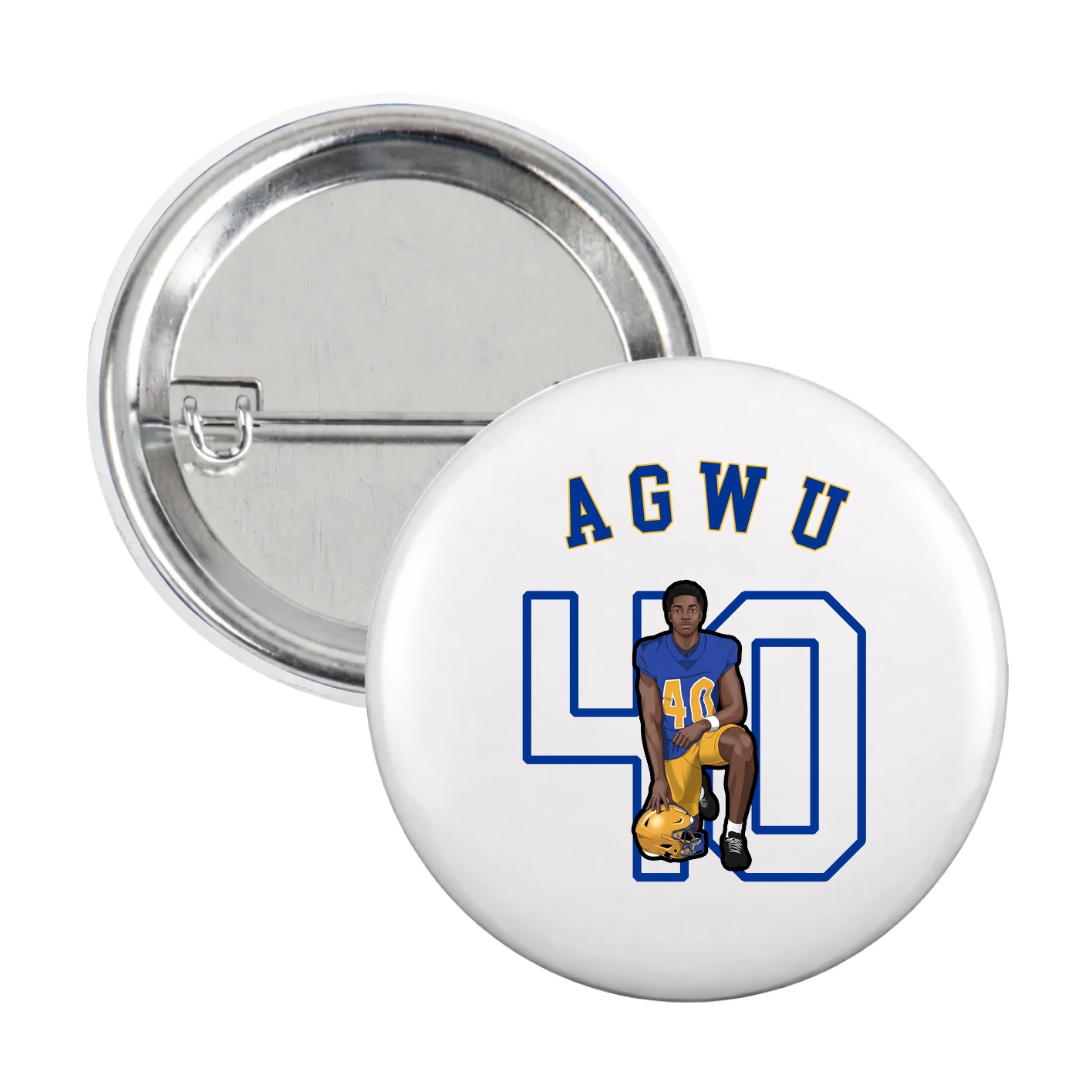 Game Day Button — Shirsey Arch in White