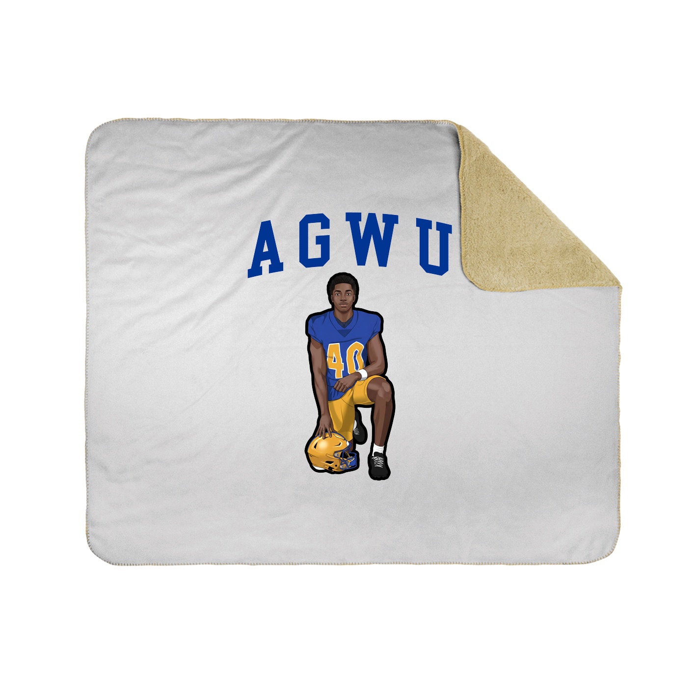 50x60 Sherpa Lined Throw Blanket