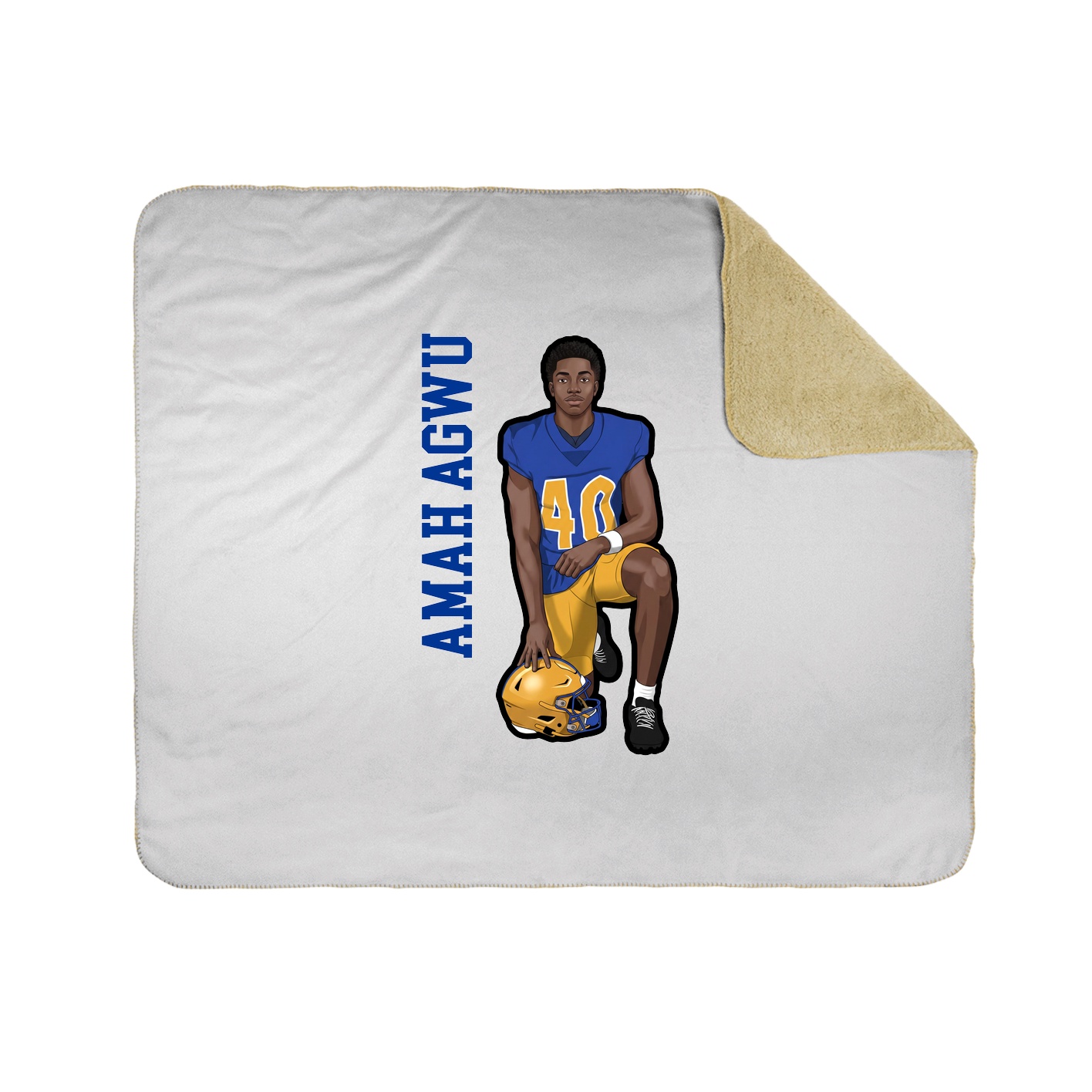 50x60 Sherpa Lined Throw Blanket