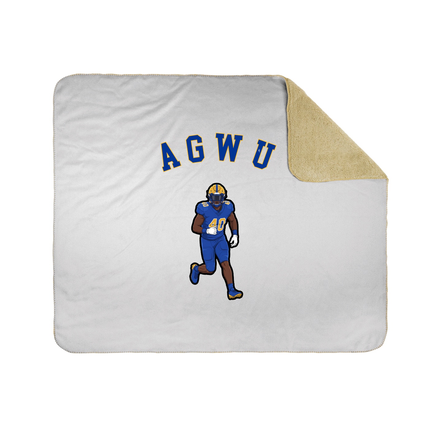 50x60 Sherpa Lined Throw Blanket