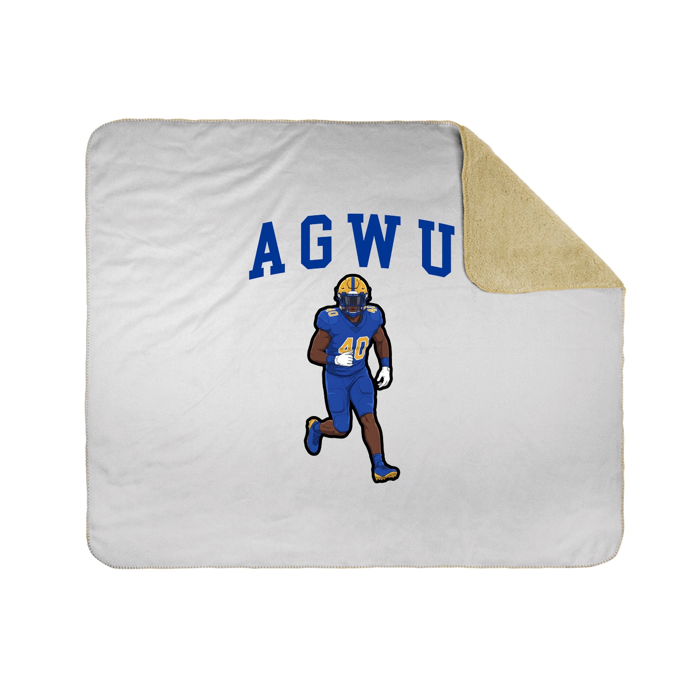 50x60 Sherpa Lined Throw Blanket