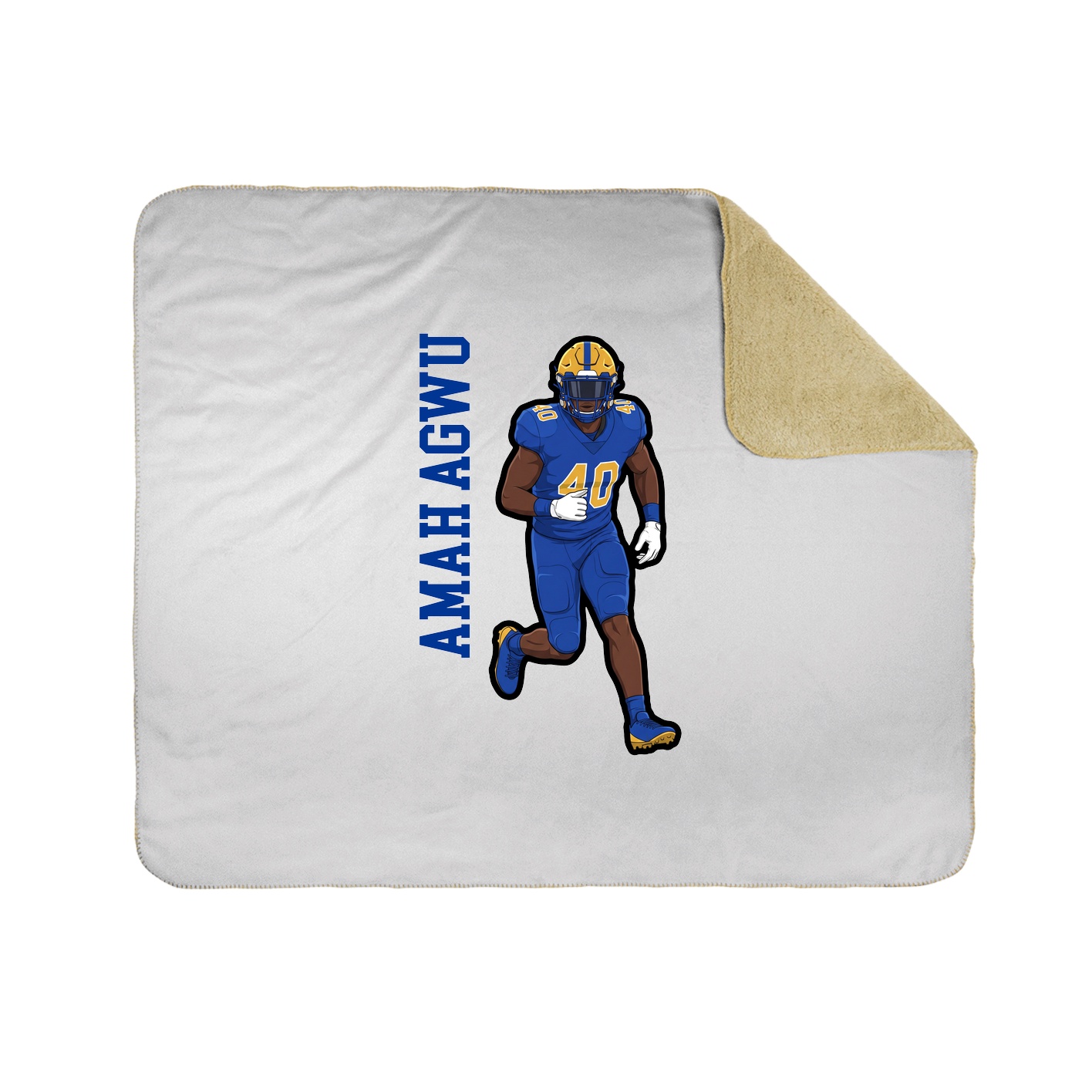 50x60 Sherpa Lined Throw Blanket