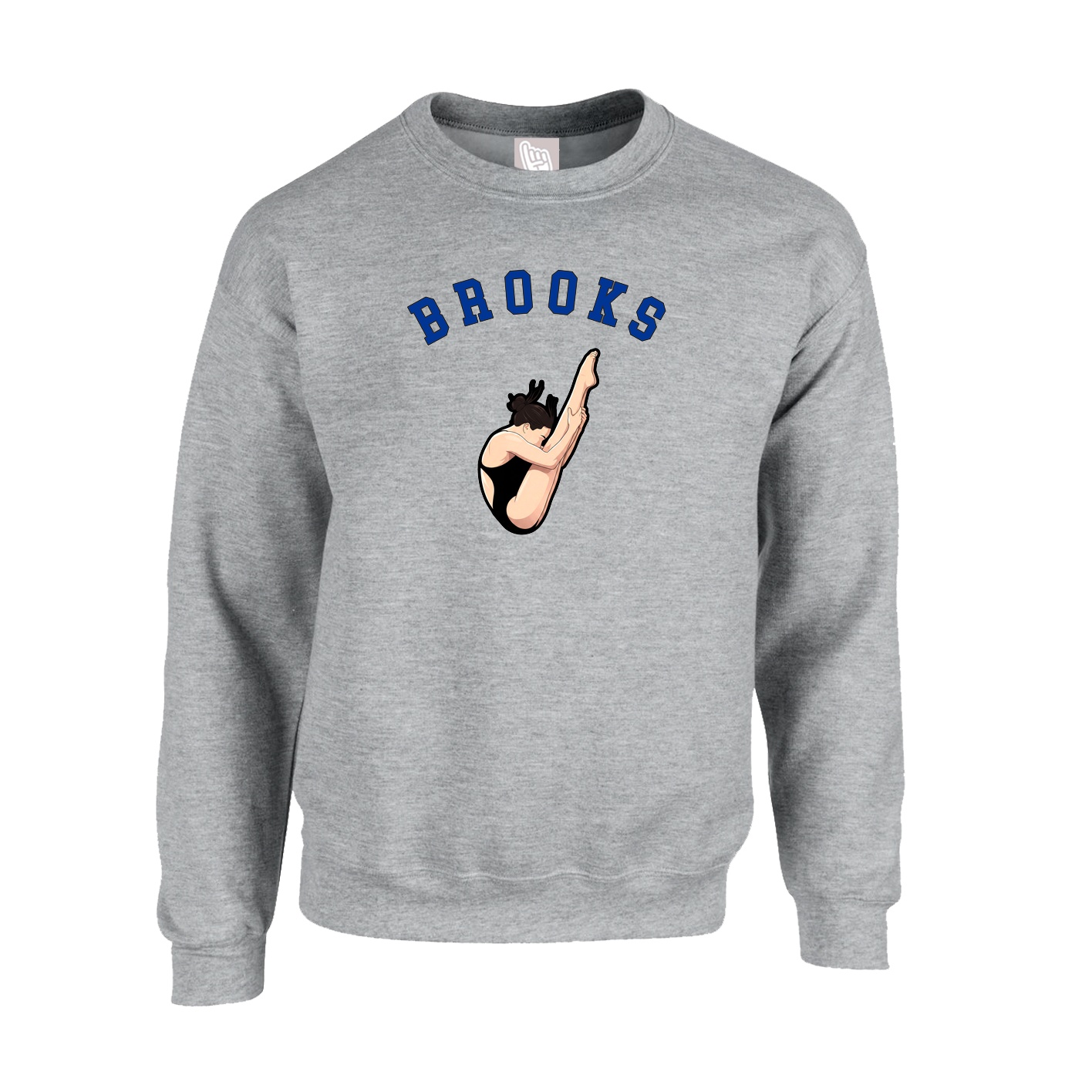 Fleece Crew — Shirsey Arch in Grey
