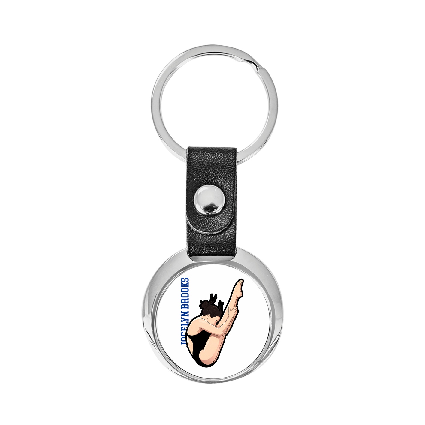Key Chain — Name Vertical in Classic