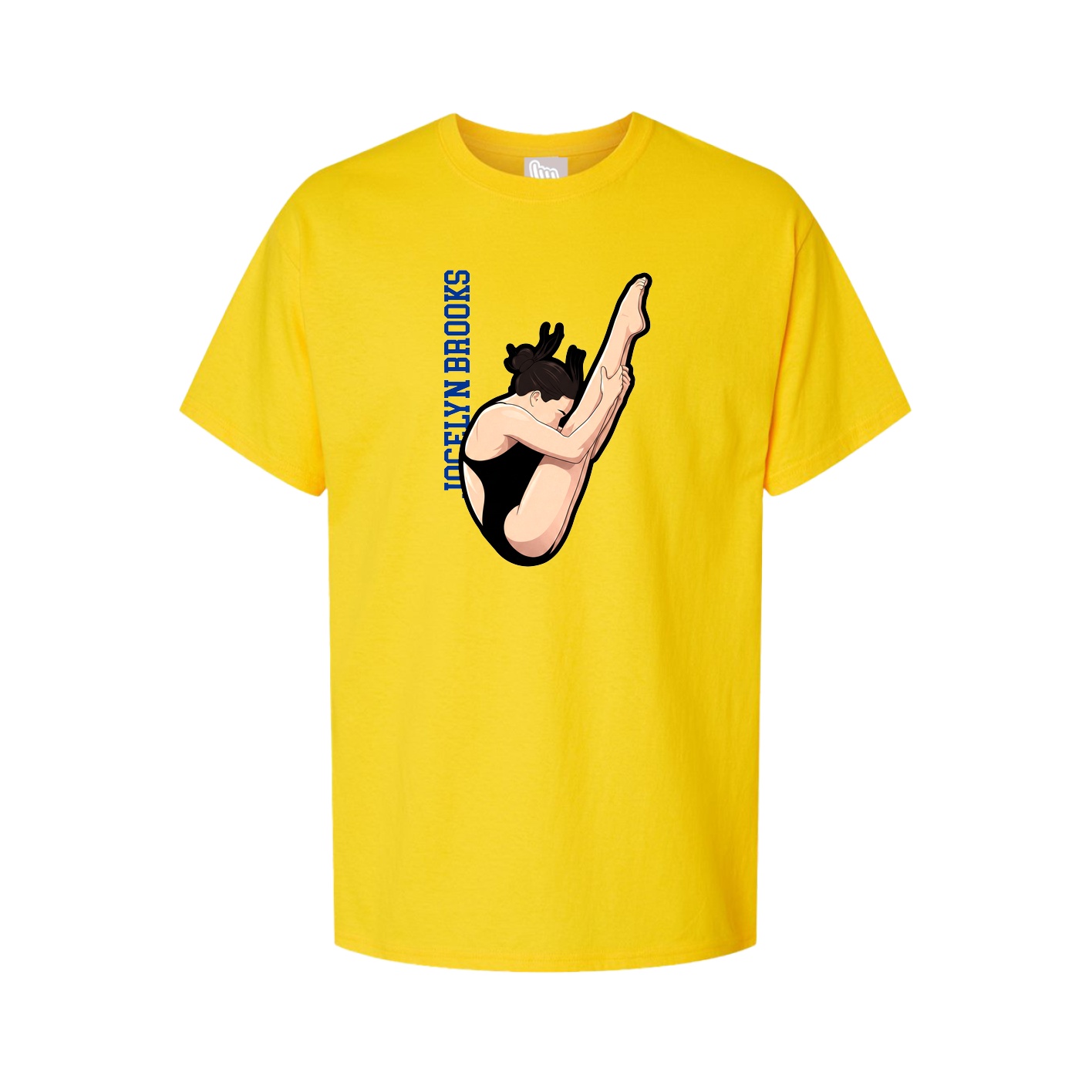 Tee — Name Vertical in Gold