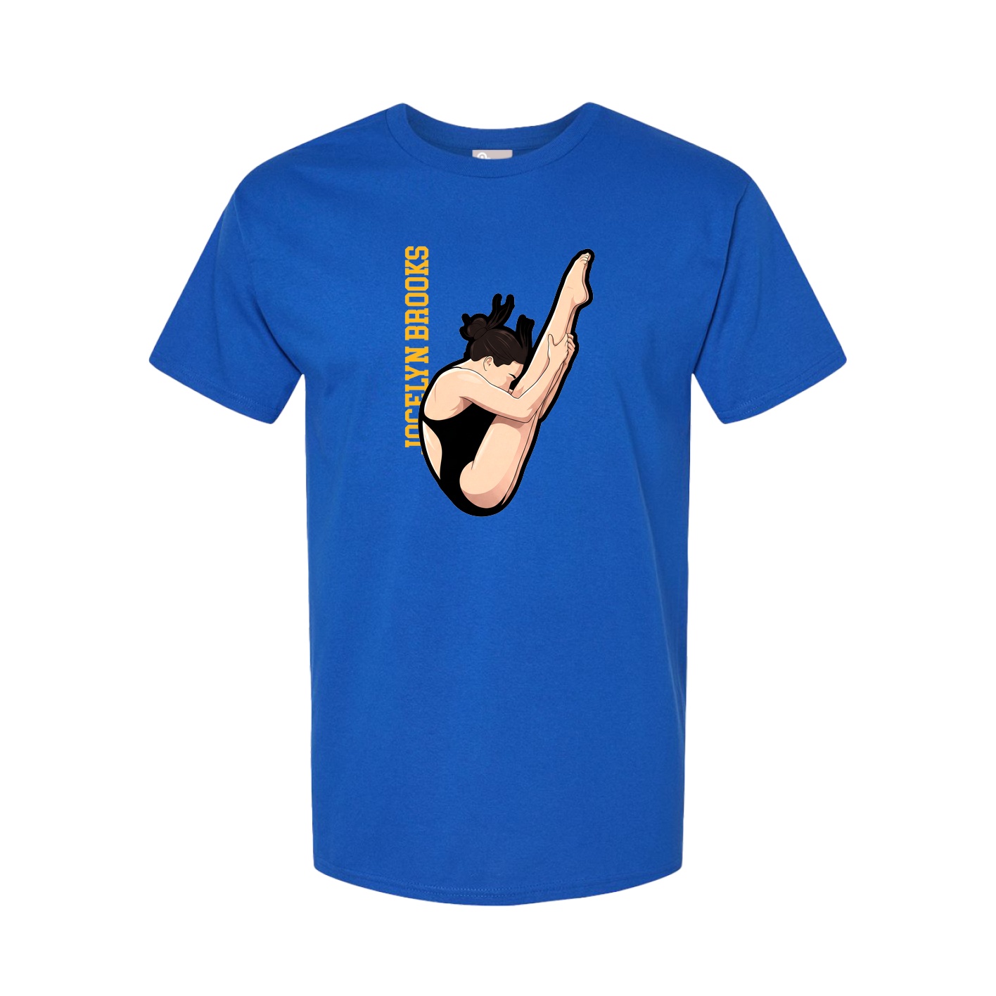 Tee — Name Vertical in Royal