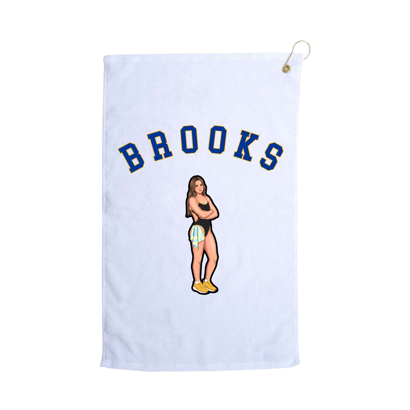Golf Towel — Shirsey Arch in White