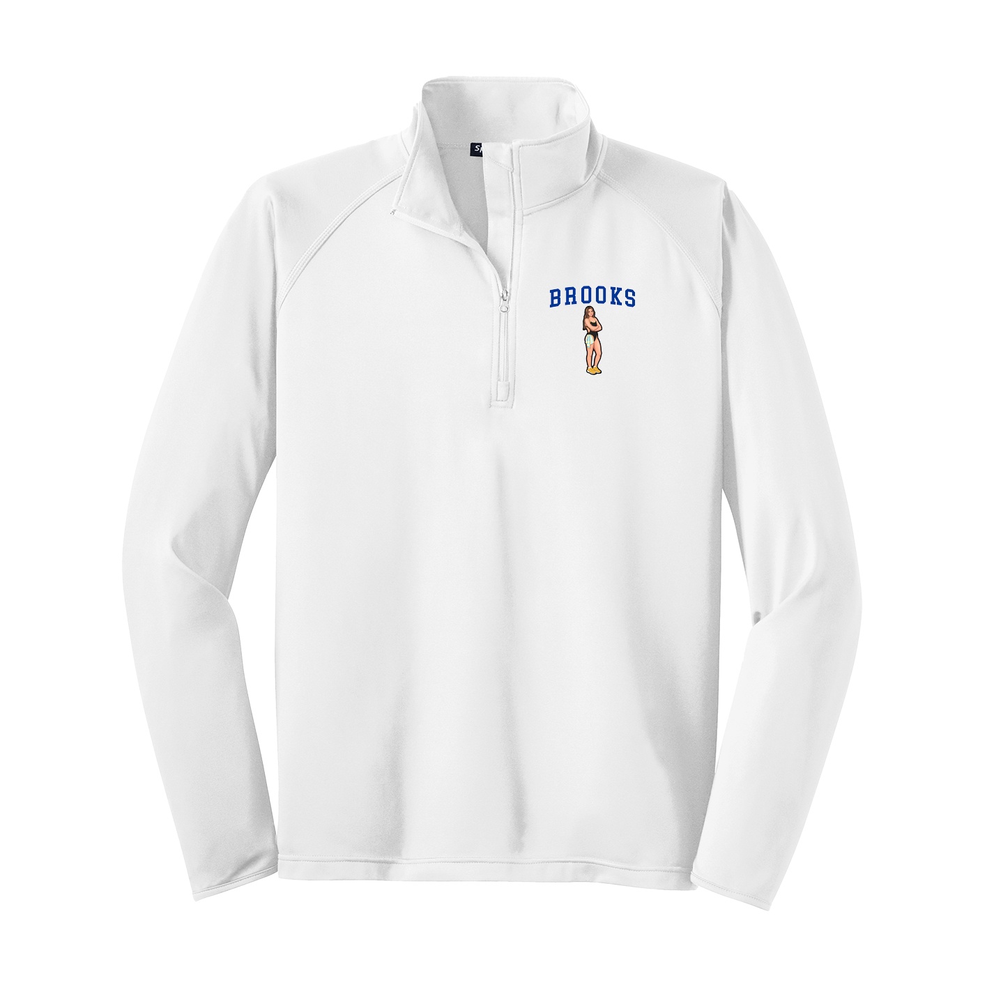 Q-Zip Pullover — Shirsey in White