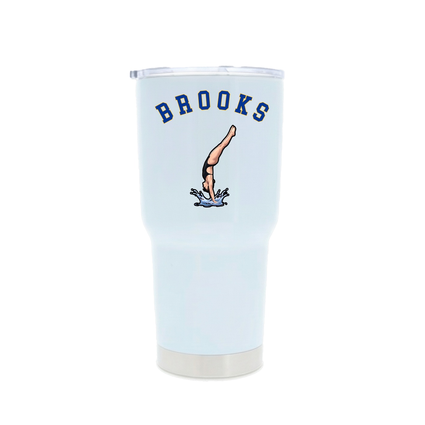 30oz Stainless Steel Tumbler — Shirsey Arch in White