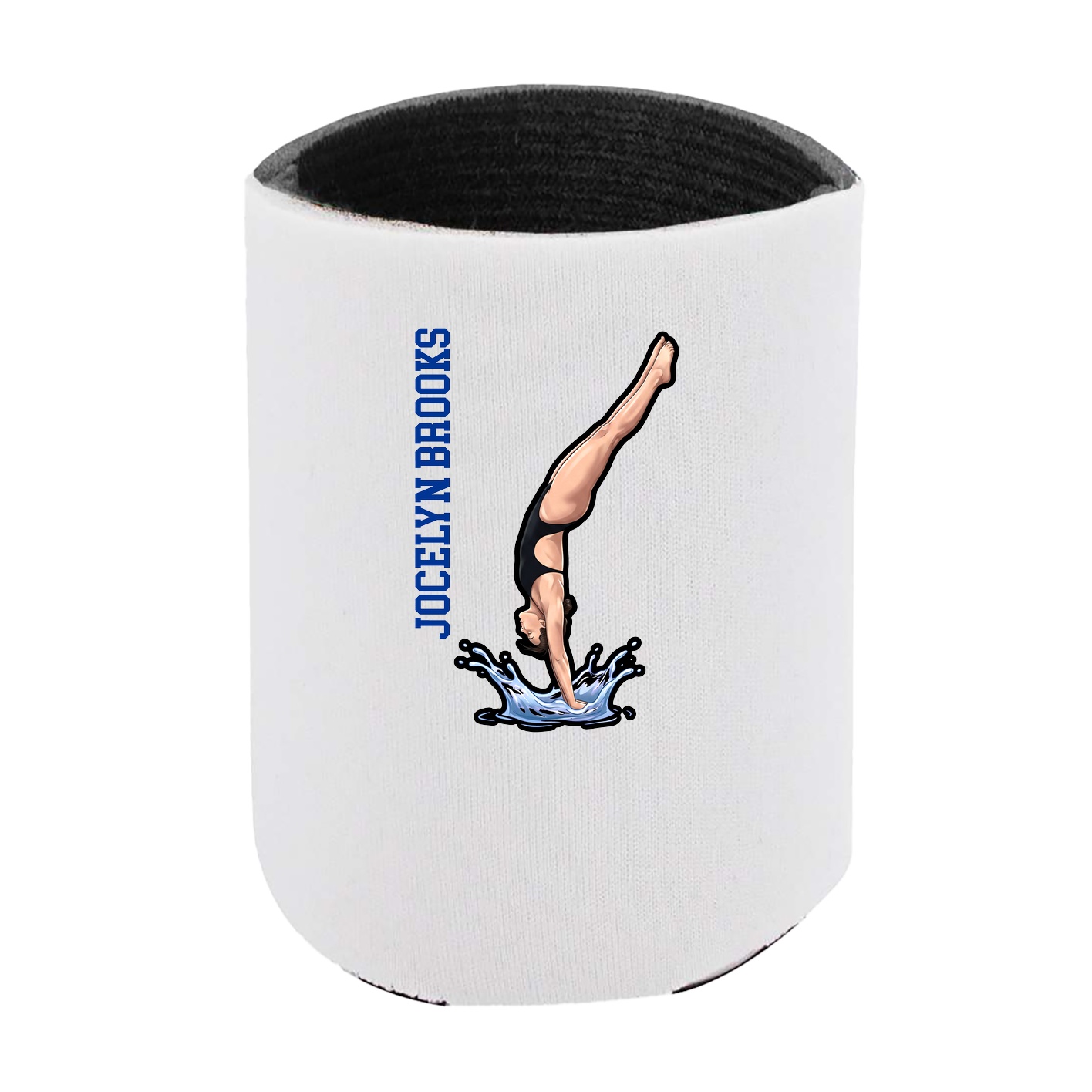 Can Holder — Name Vertical in White