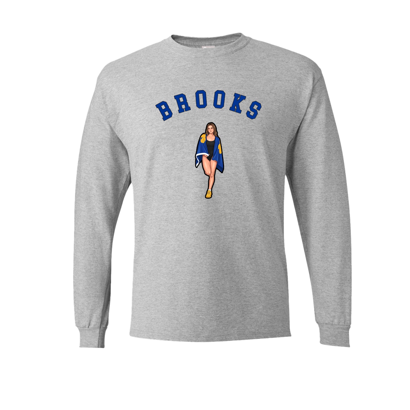 Long Sleeve Tee — Shirsey Arch in Grey