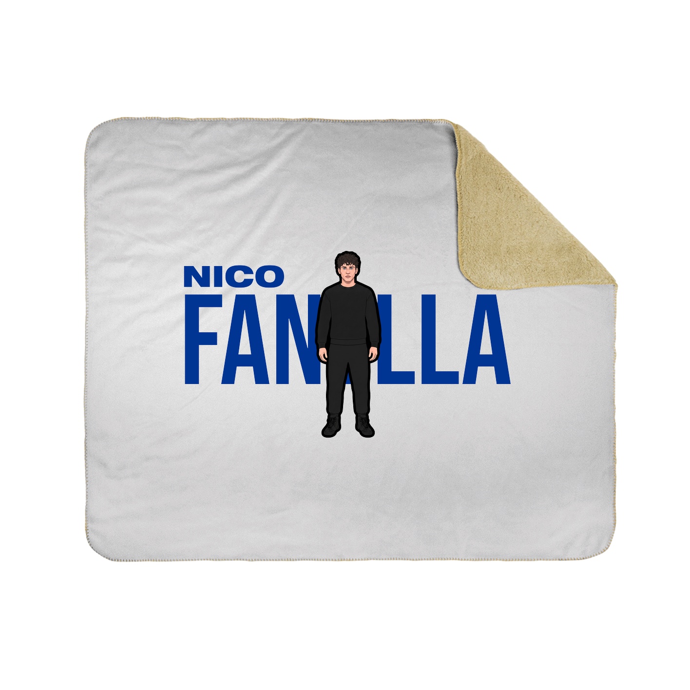 Throw Blanket — Player Name in White