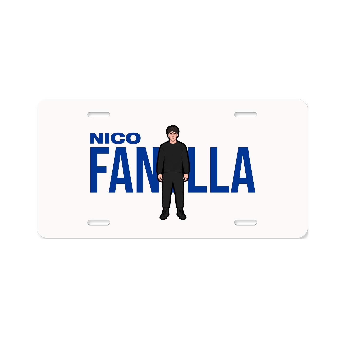 License Plate — Player Name in Classic
