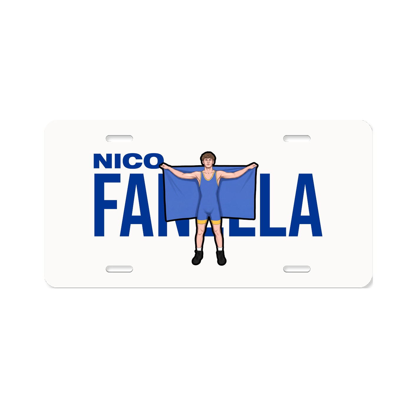 License Plate — Player Name in Classic