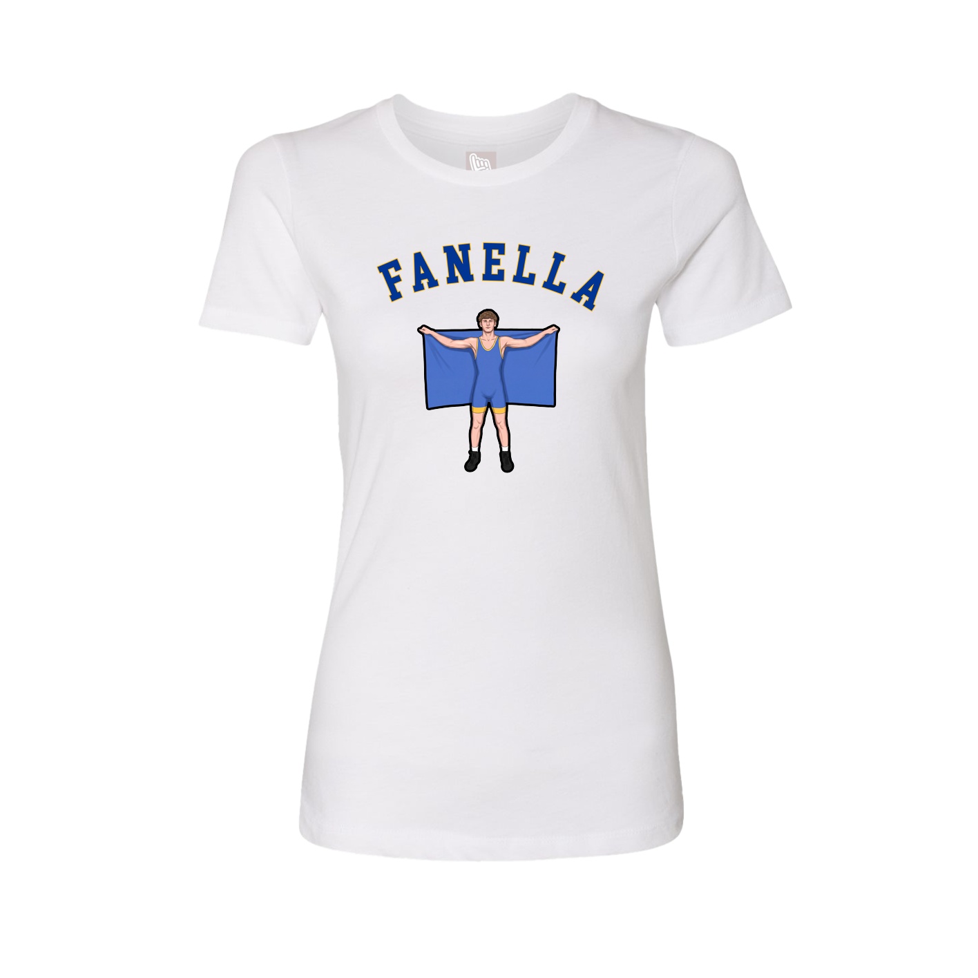 Fitted Women's Tee — Shirsey Arch in White