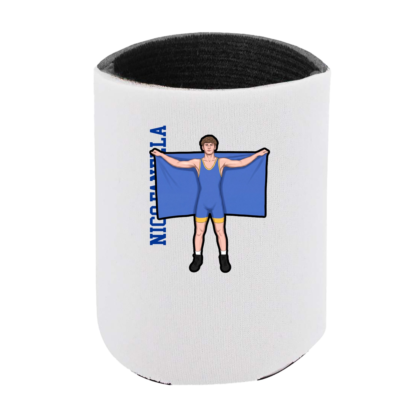 Can Holder — Name Vertical in White