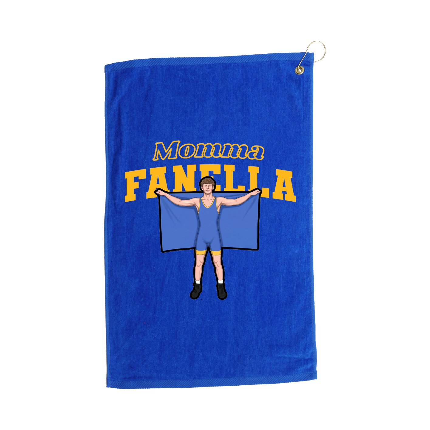 Golf Towel — Mothers Day Block in Royal