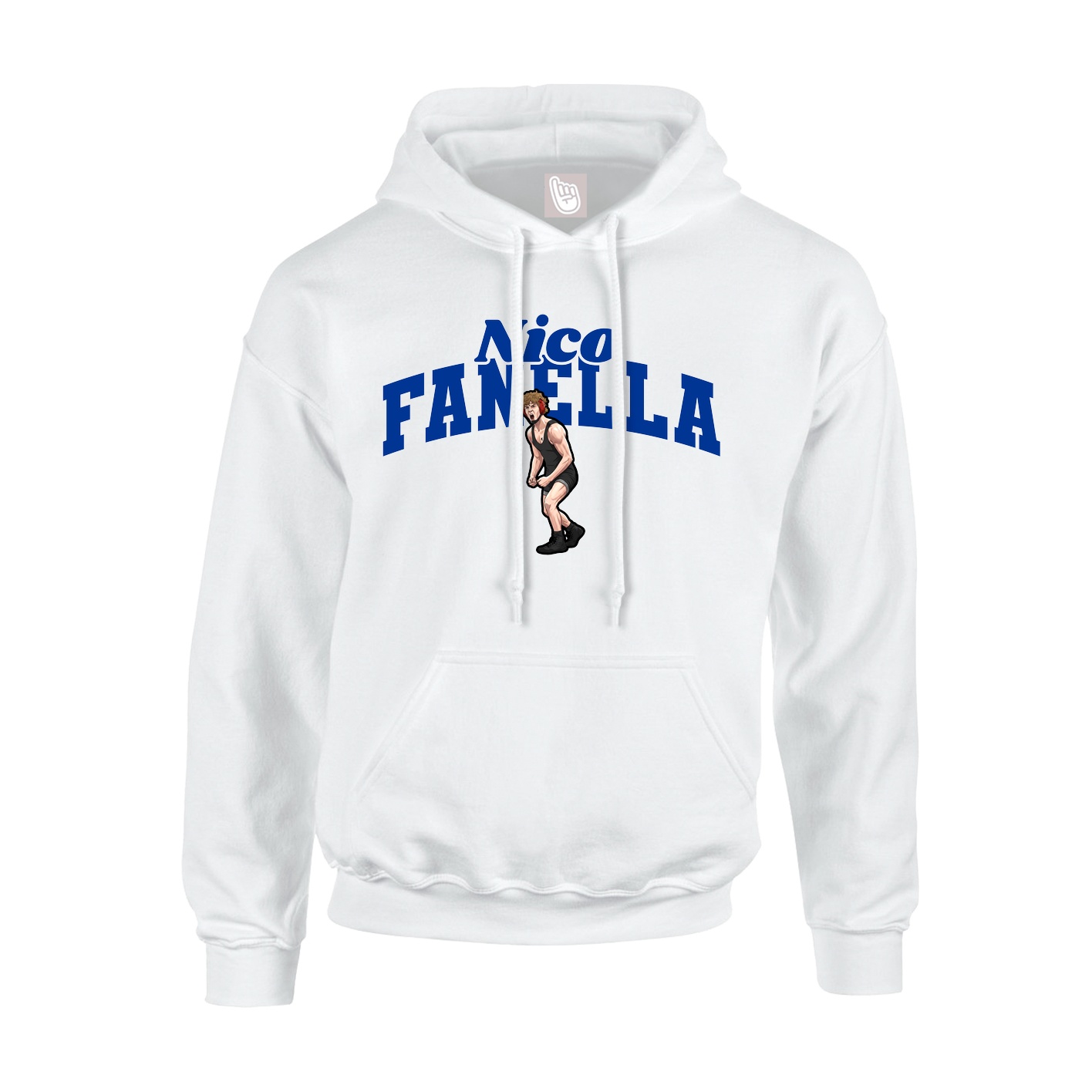 Youth Hoodie — Signature Arch in White