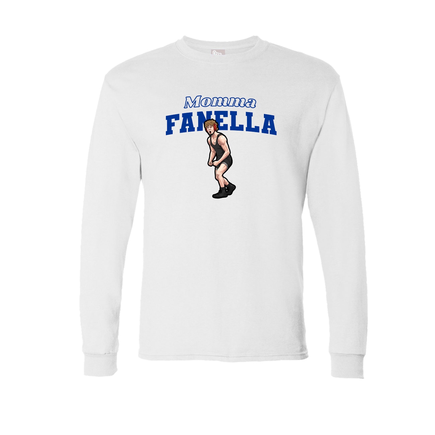 Long Sleeve Tee — Mothers Day Block in White