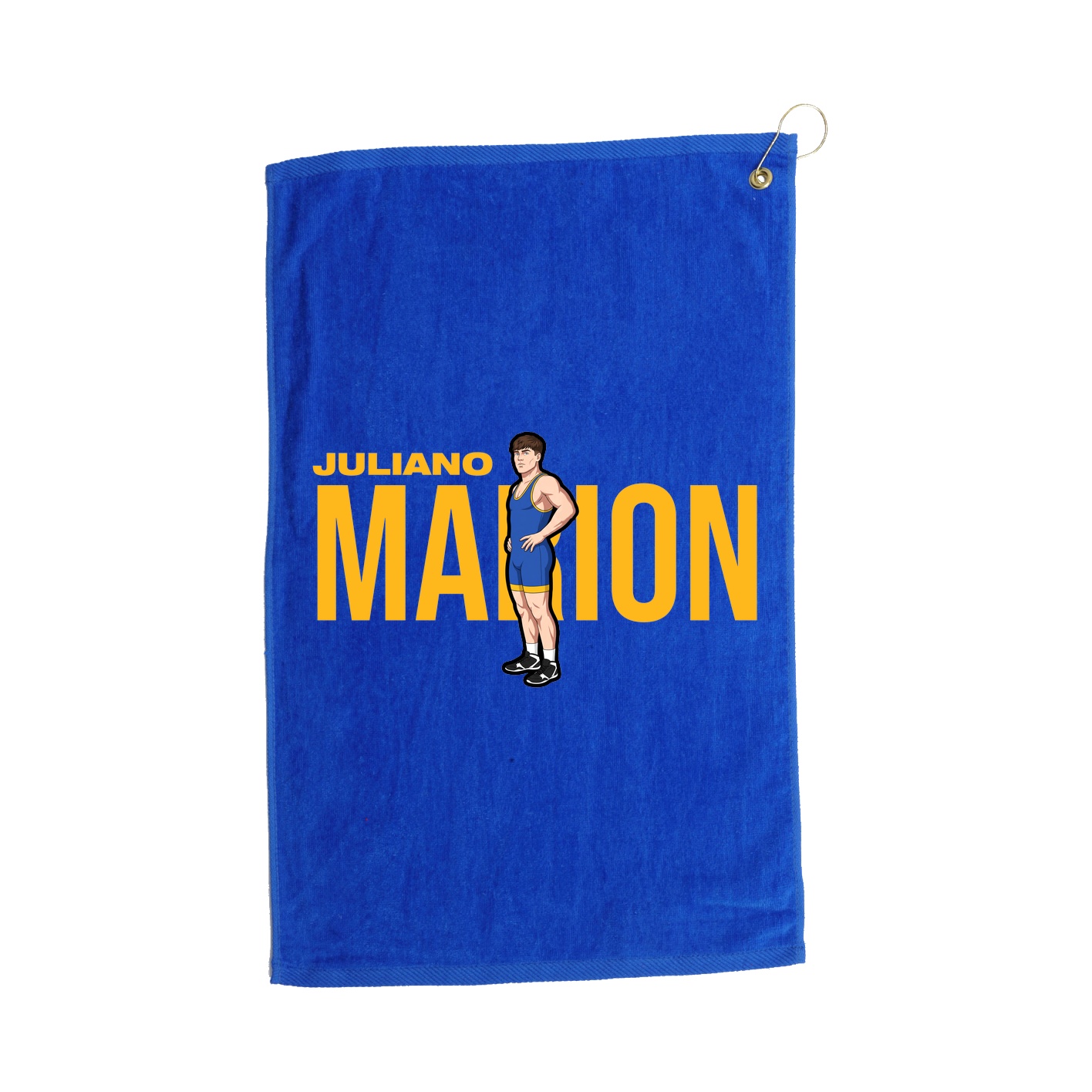 Golf Towel — Player Name in Royal