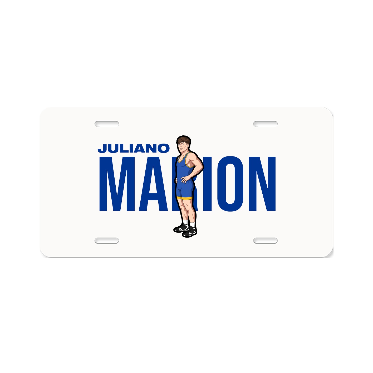 License Plate — Player Name in Classic