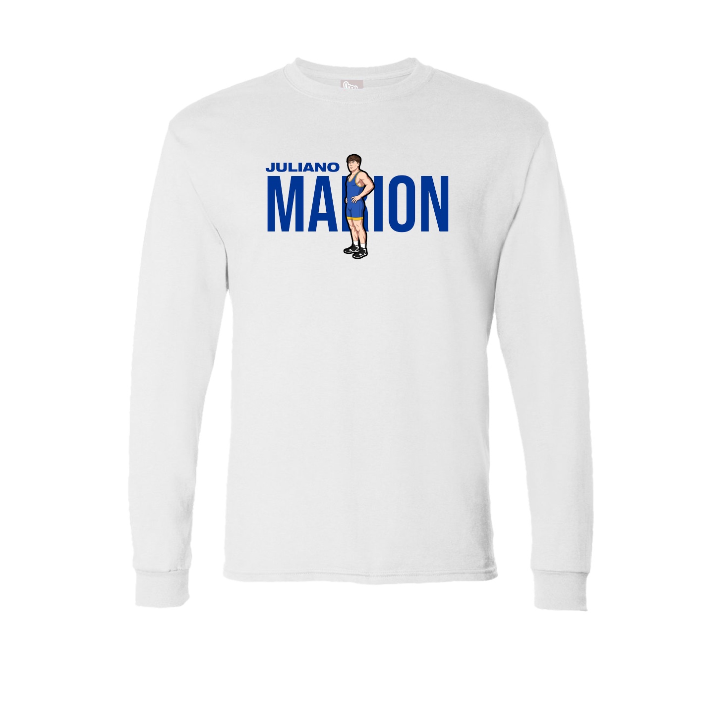 Long Sleeve Tee — Player Name in White