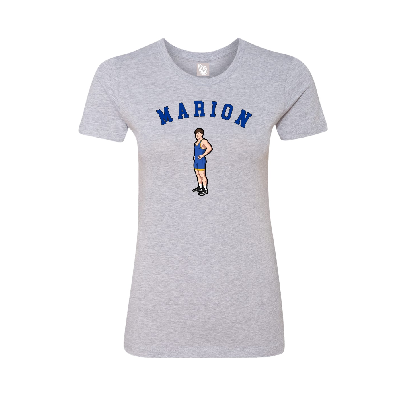 Fitted Women's Tee — Shirsey Arch in Grey