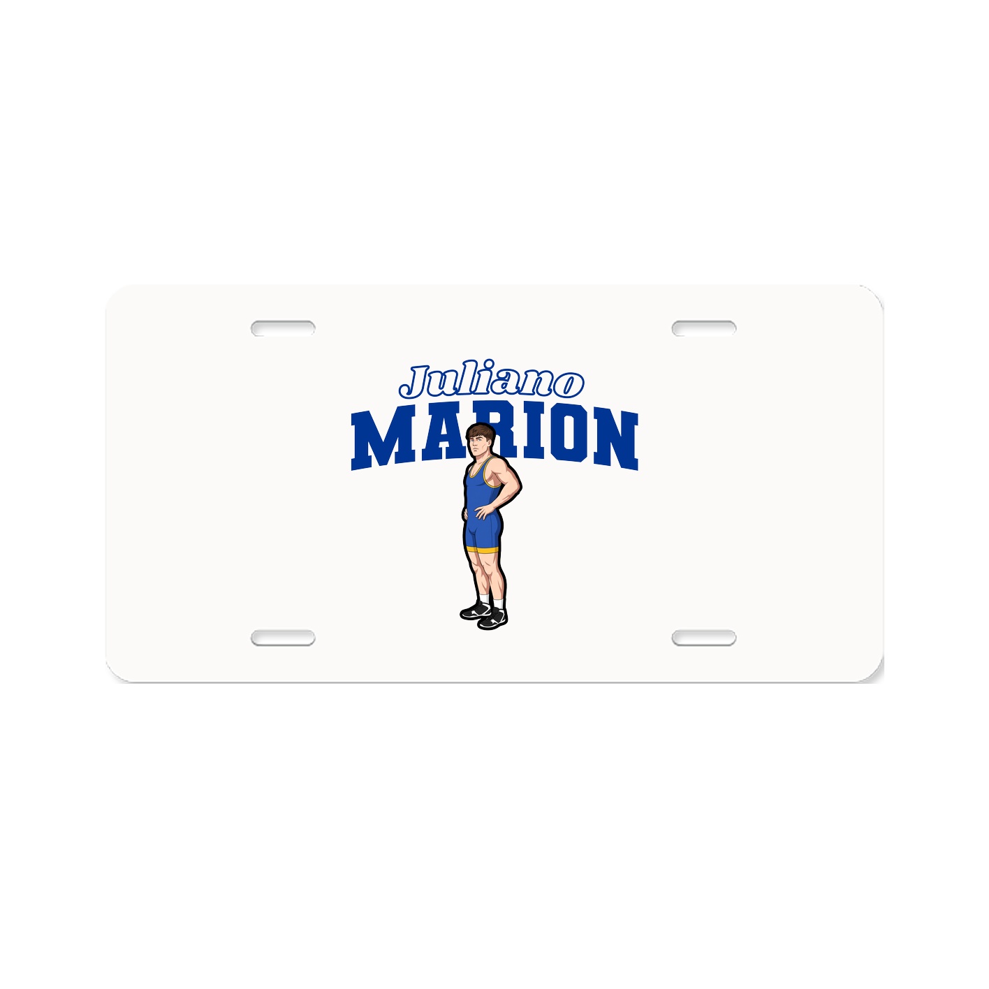 License Plate — Name Arch in Classic