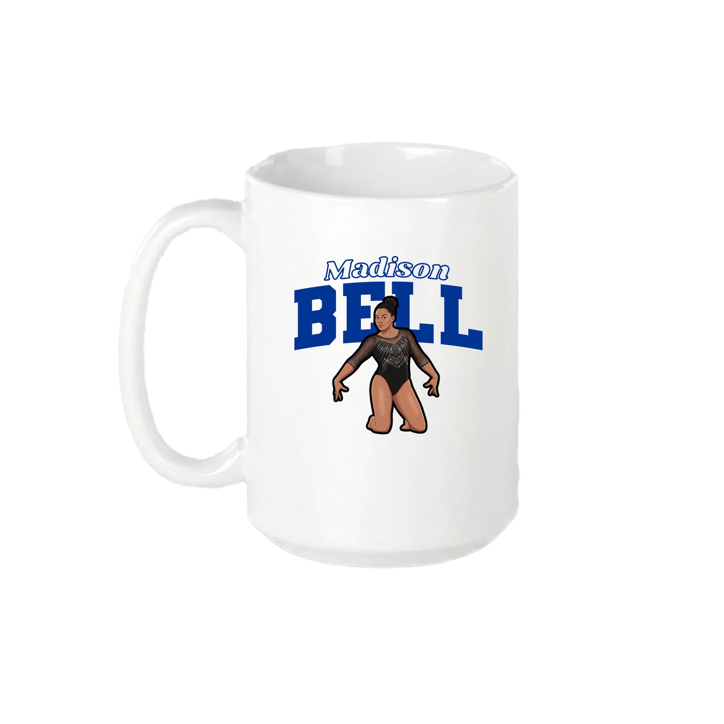 15oz Coffee Mug — Name Arch in White