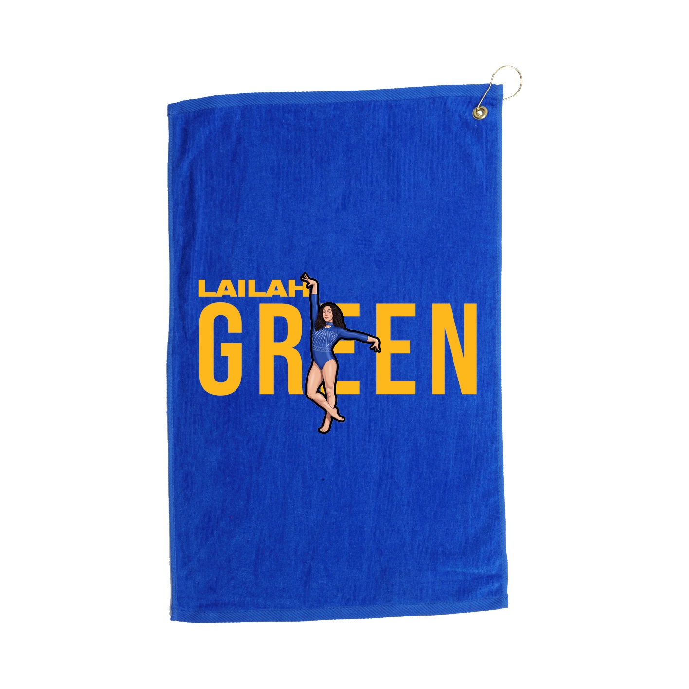 Golf Towel — Player Name in Royal