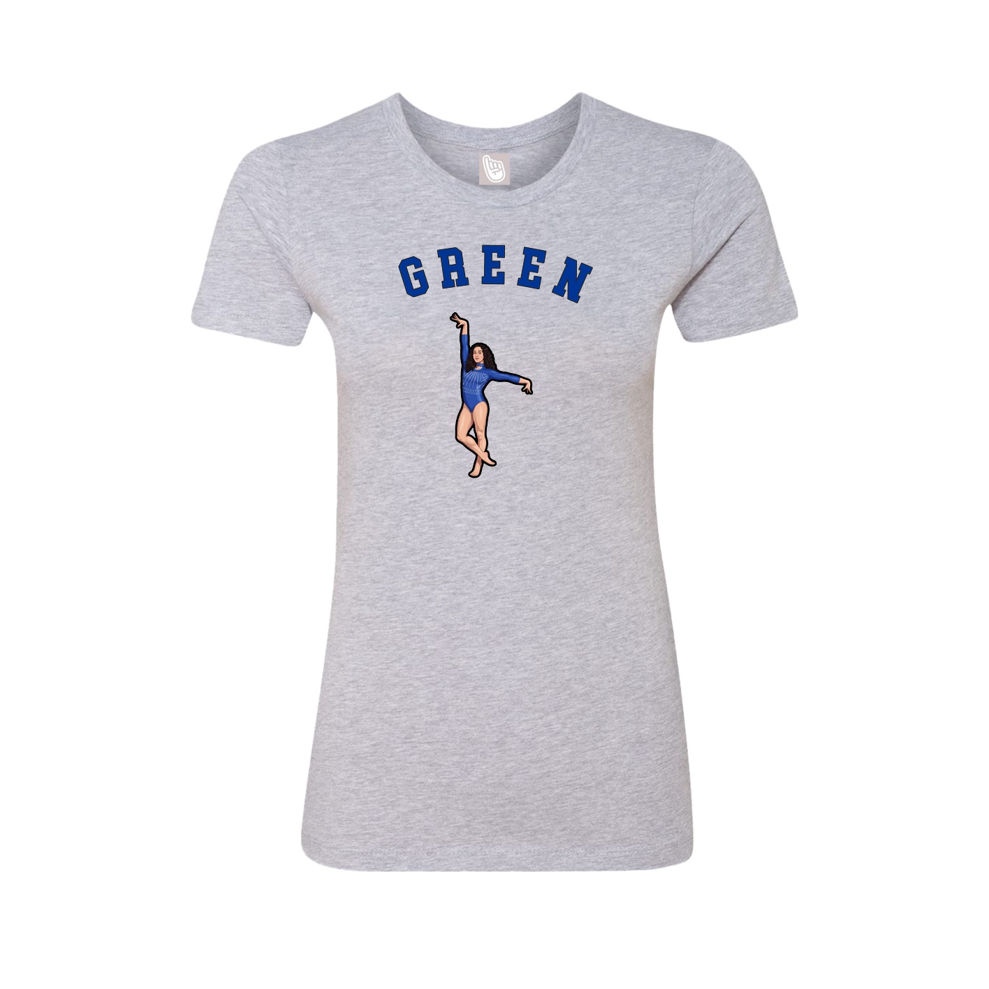 Fitted Women's Tee — Shirsey Arch in Grey