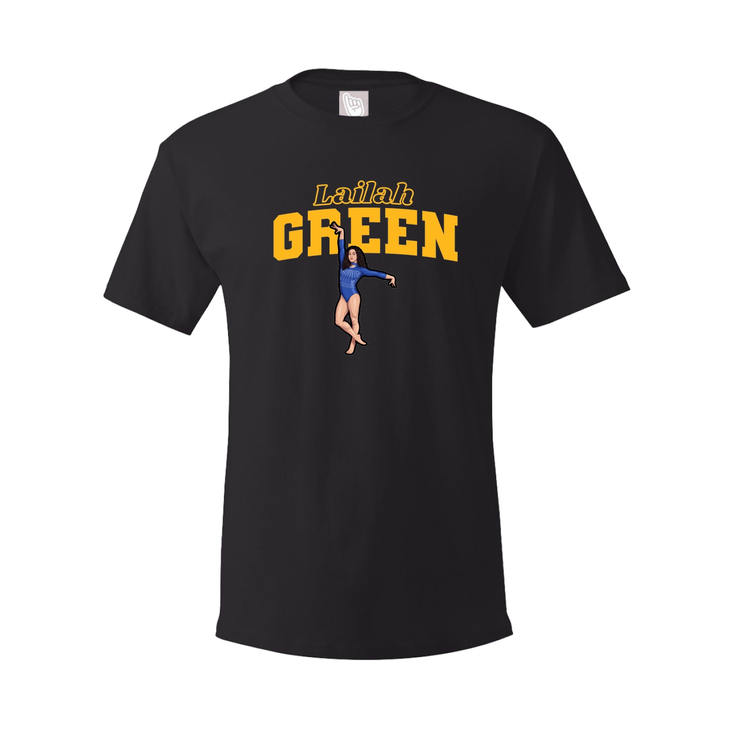 Youth Tee — Name Arch in Black