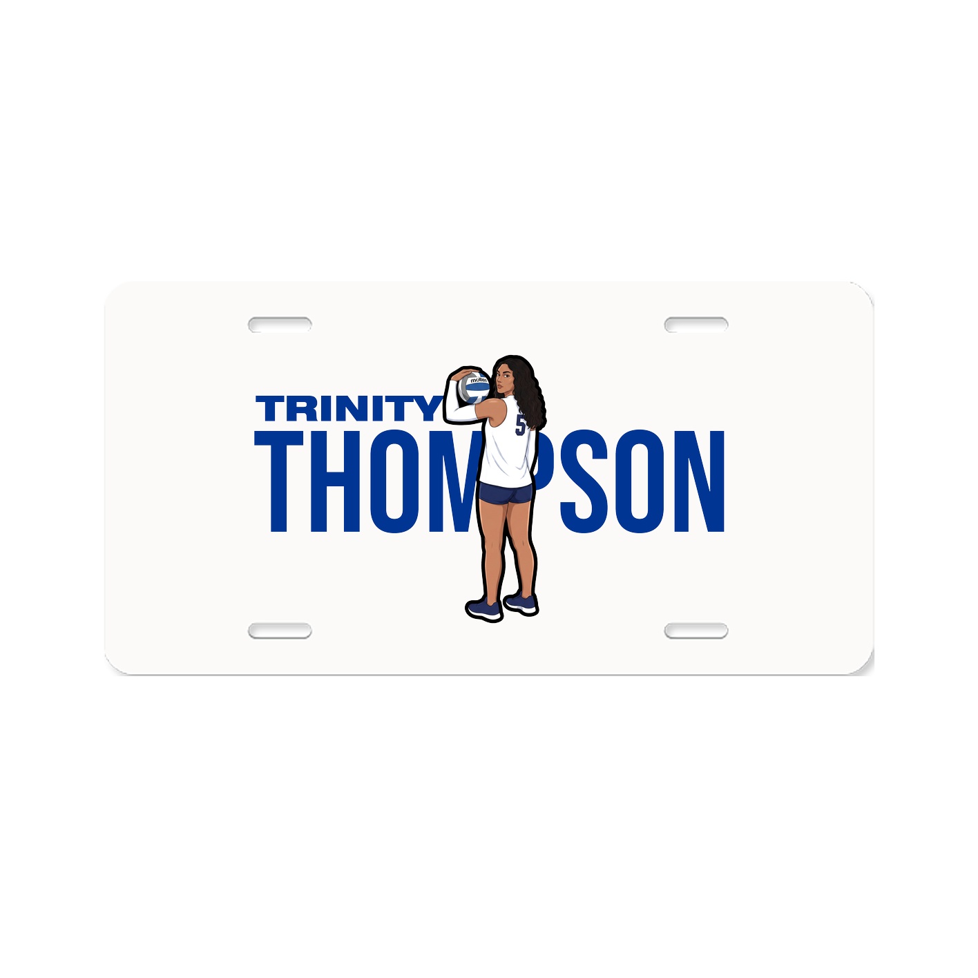 License Plate — Player Name in Classic