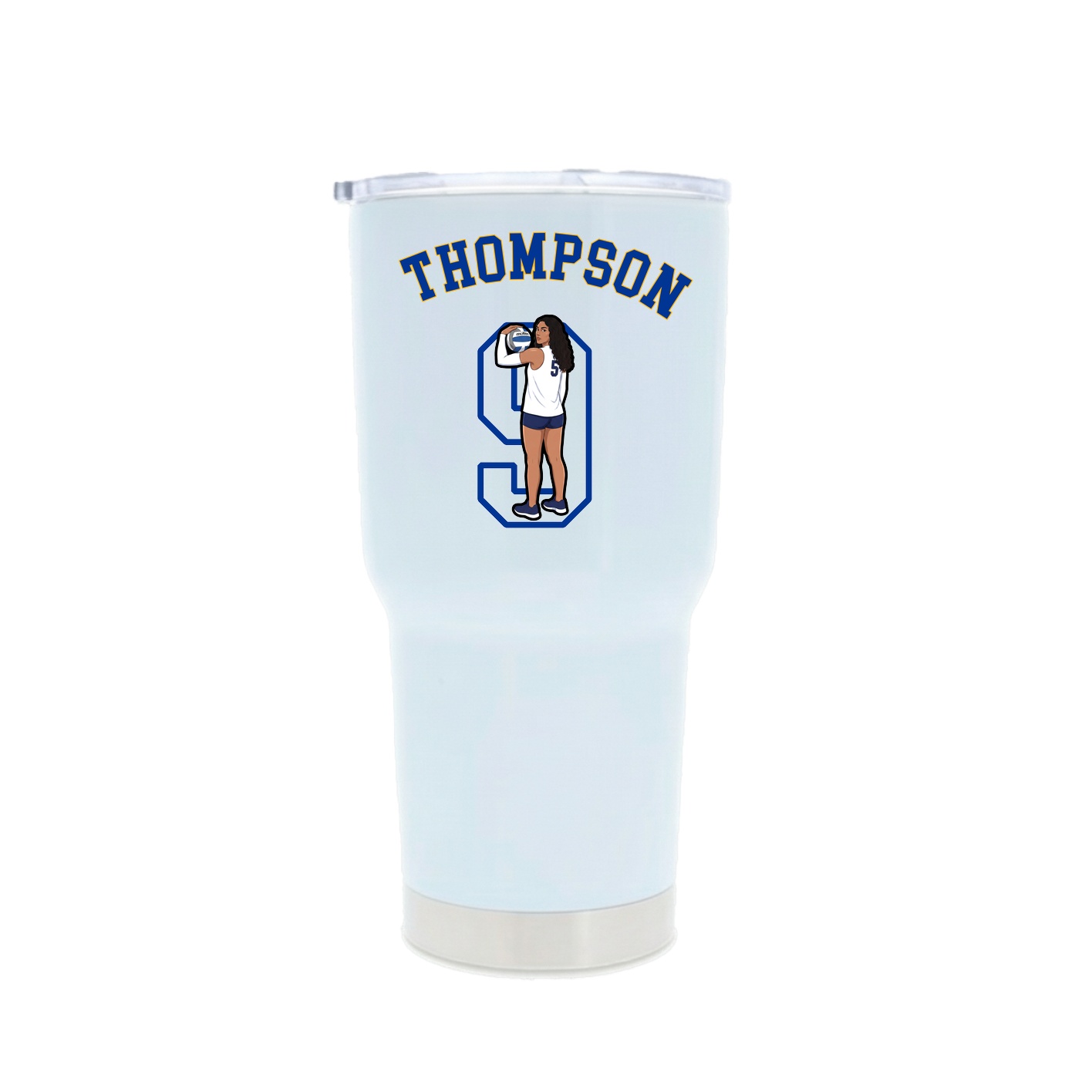 30oz Stainless Steel Tumbler — Shirsey Arch in White