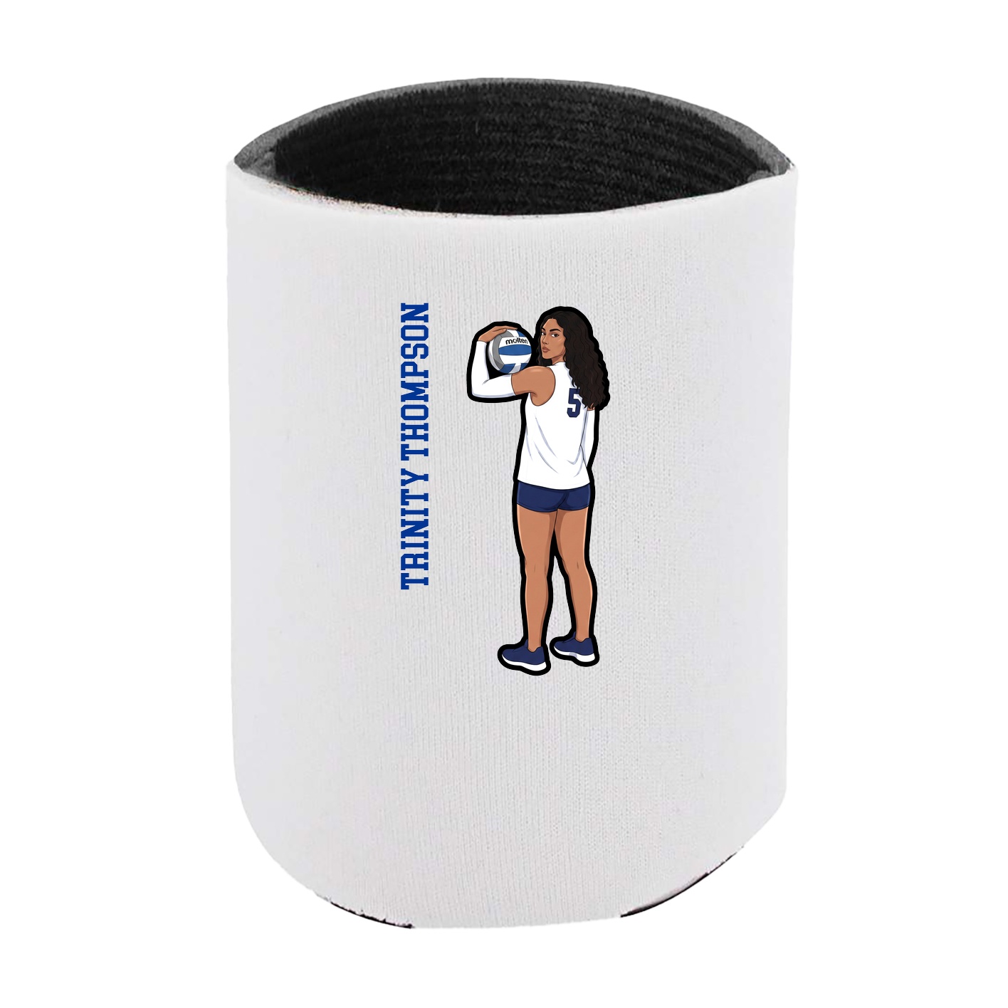 Can Holder — Name Vertical in White