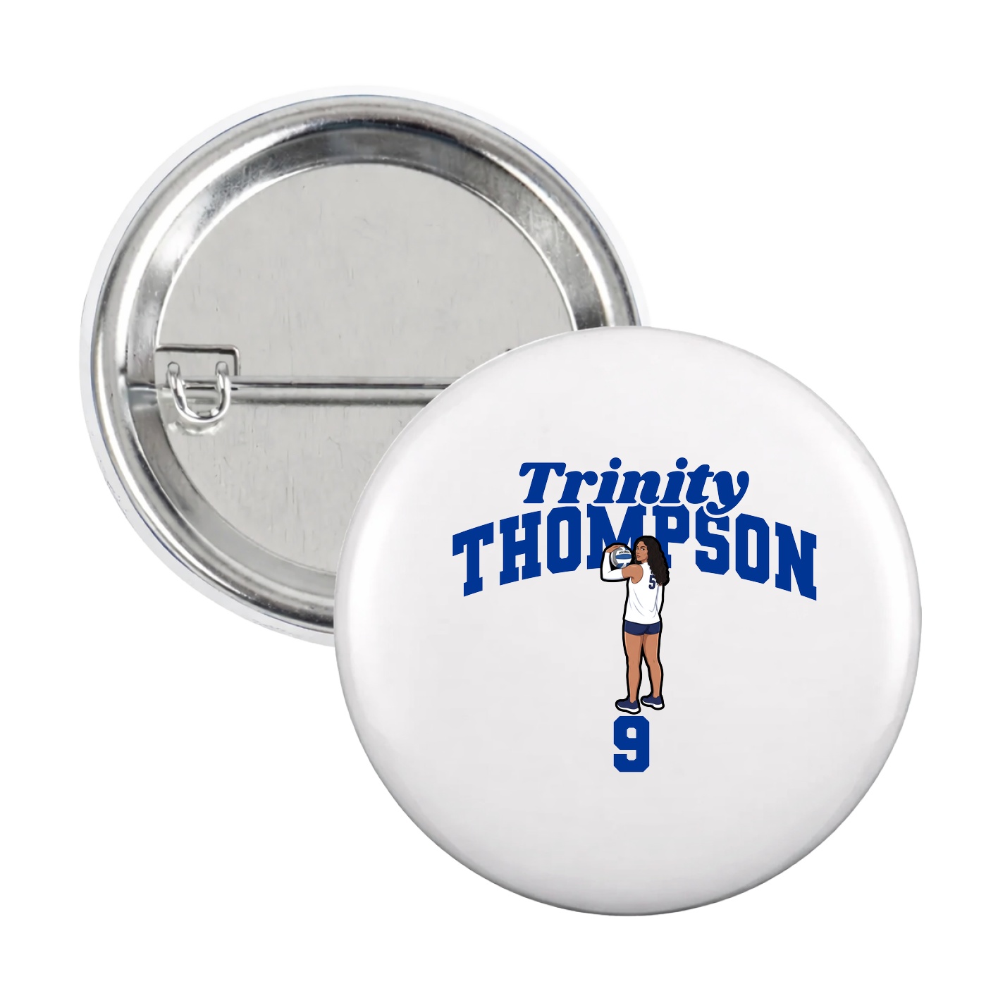 Game Day Button — Signature Arch in White