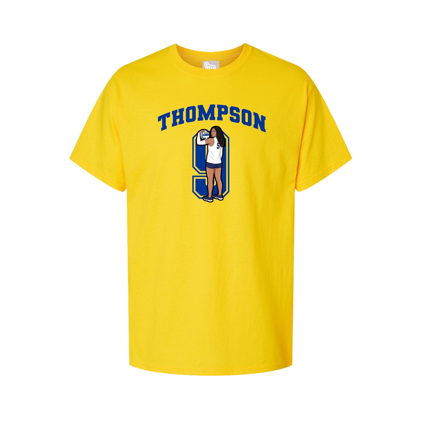 Youth Tee — Number in Gold