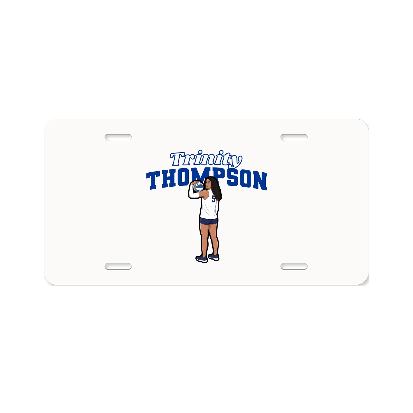 License Plate — Name Arch in Classic