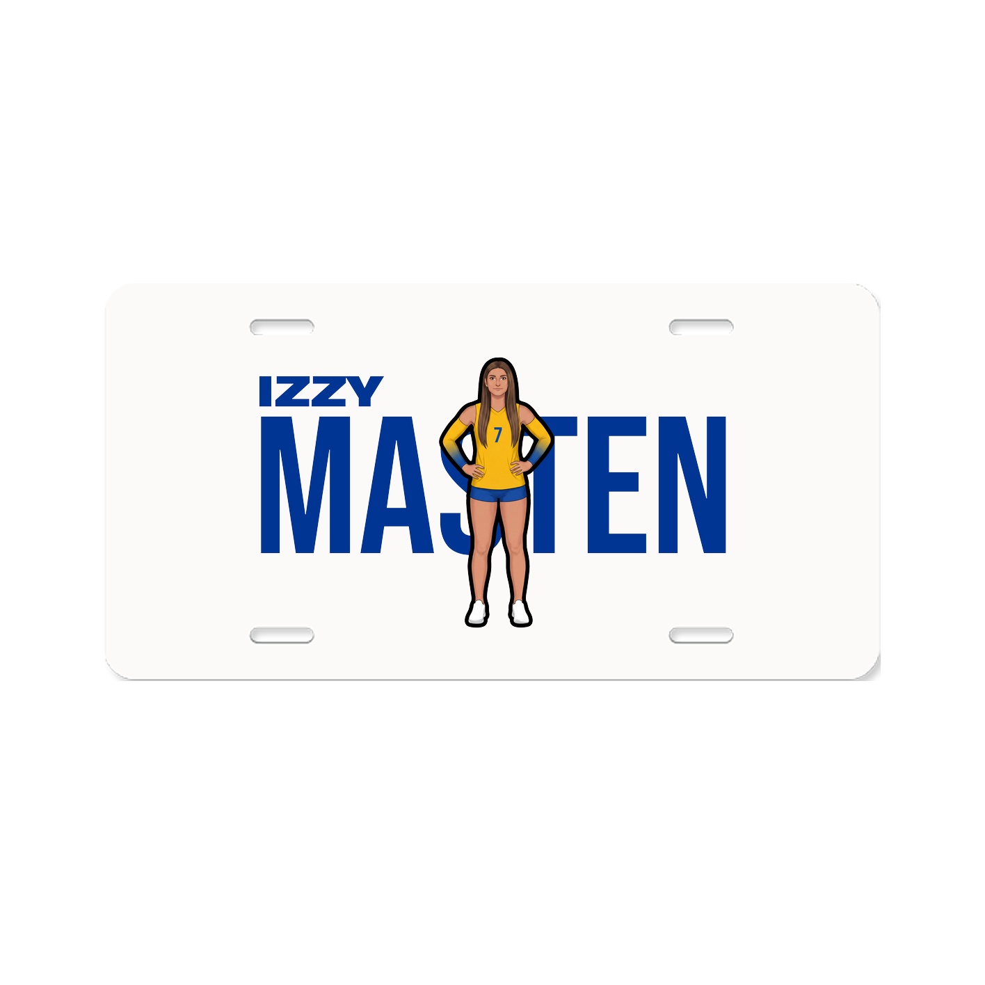 License Plate — Player Name in Classic