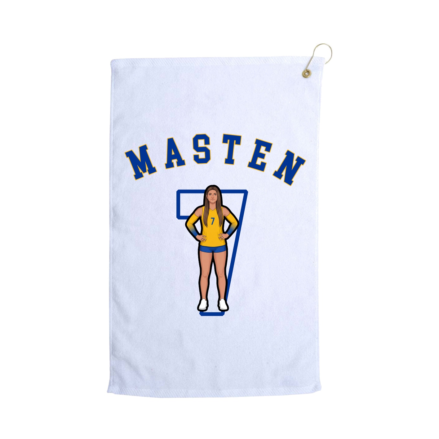 Golf Towel — Shirsey Arch in White