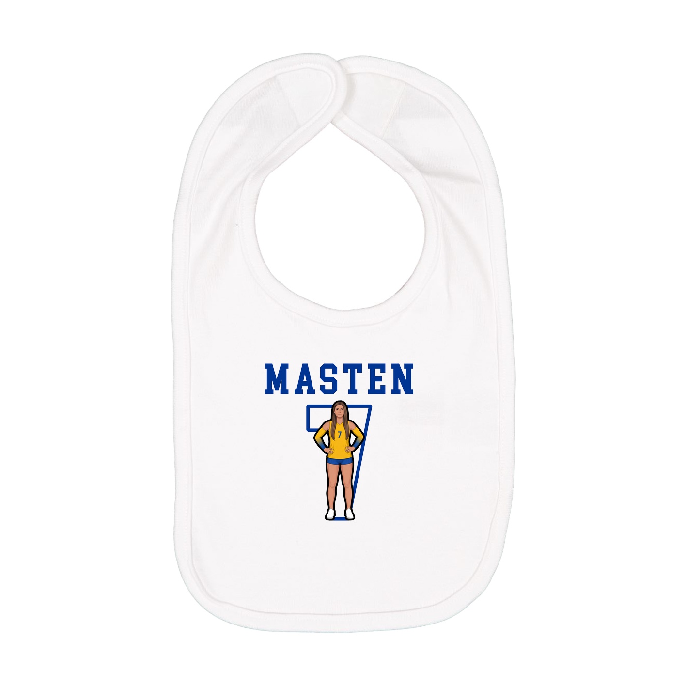 Infant Bib — Shirsey in White