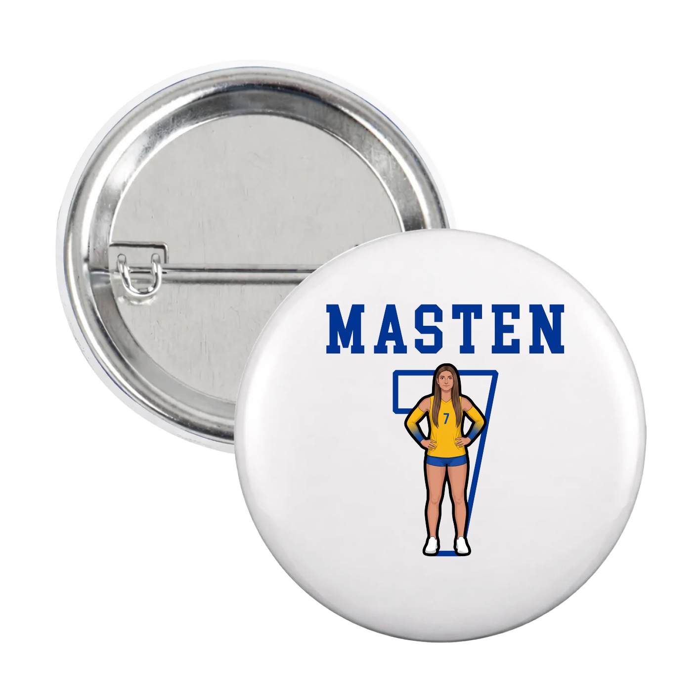 Game Day Button — Shirsey in White
