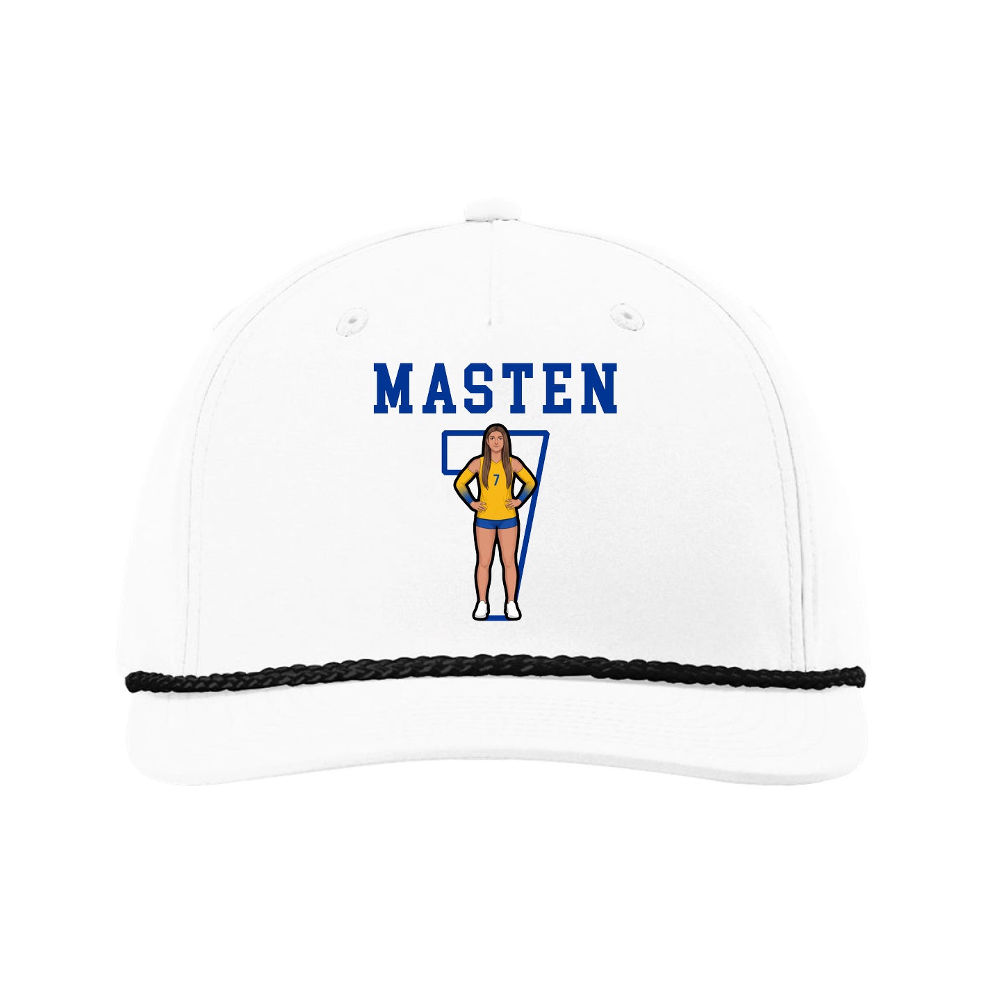 Five-Panel Classic Rope Cap — Shirsey in White