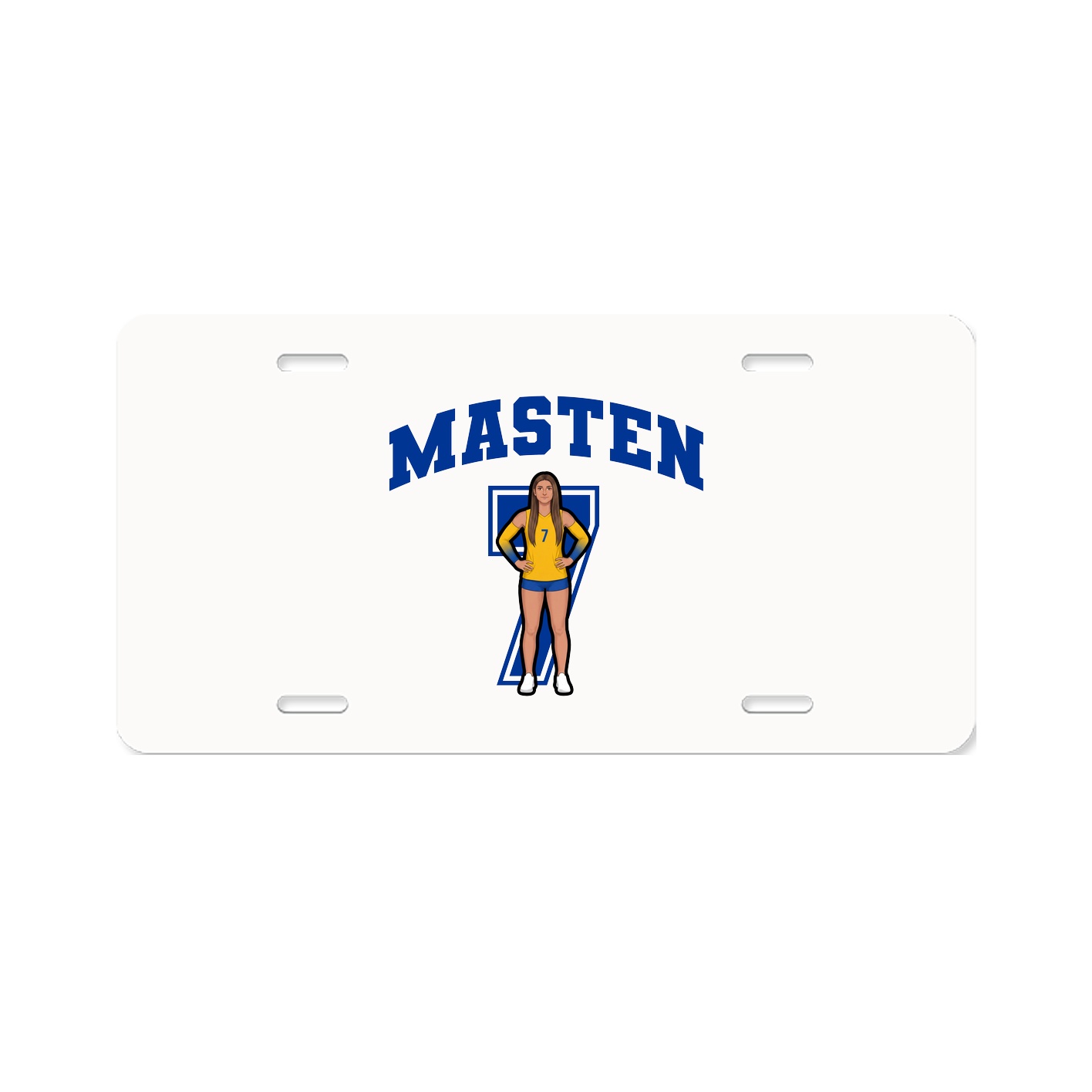 License Plate — Number in Classic
