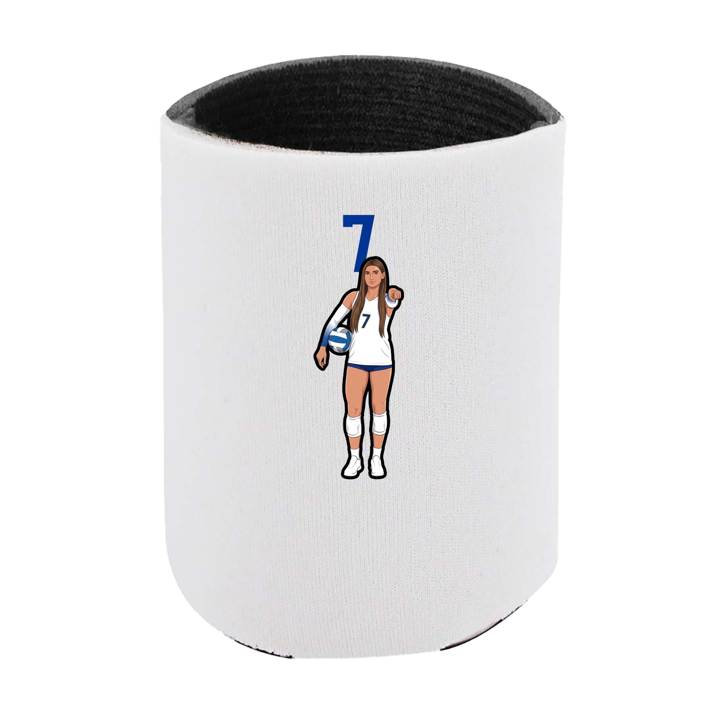 Can Holder — Number Top in White