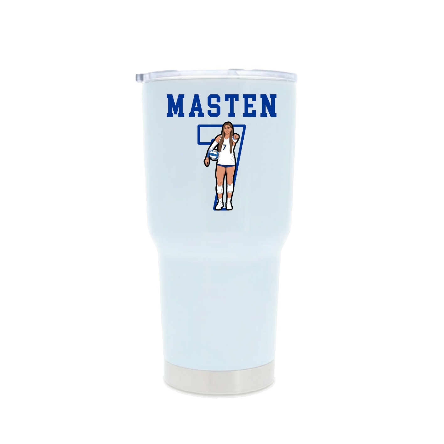 30oz Stainless Steel Tumbler — Shirsey in White